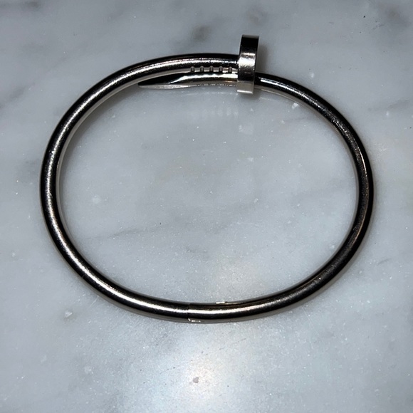 Cartier Jewelry Cartier Juste Un Clou White Gold Nail Bracelet